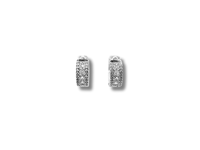 Silver Hoops