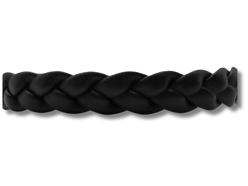 Schwarzes Lederarmband