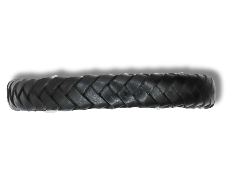 Schwarzes Lederarmband