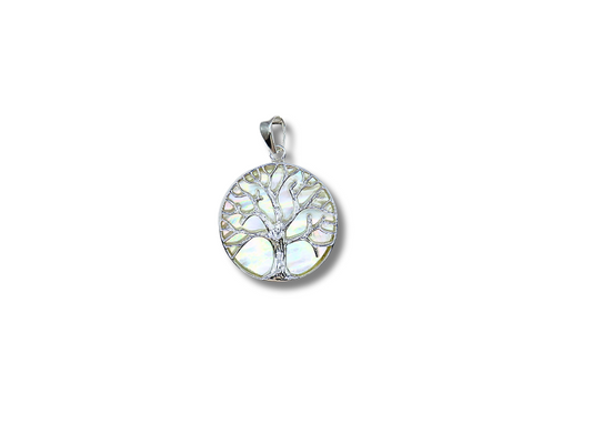 Natural Stone Tree of Life Pendant