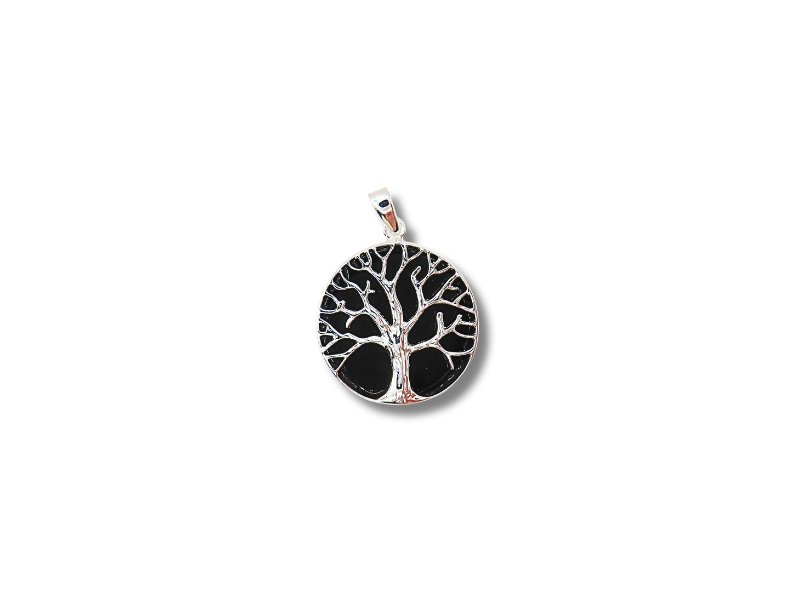 Natural Stone Tree of Life Pendant