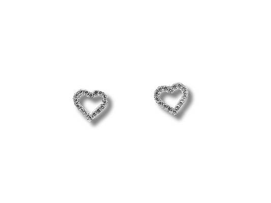 Silver Heart Earrings