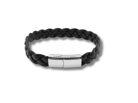 Black Leather Bracelet