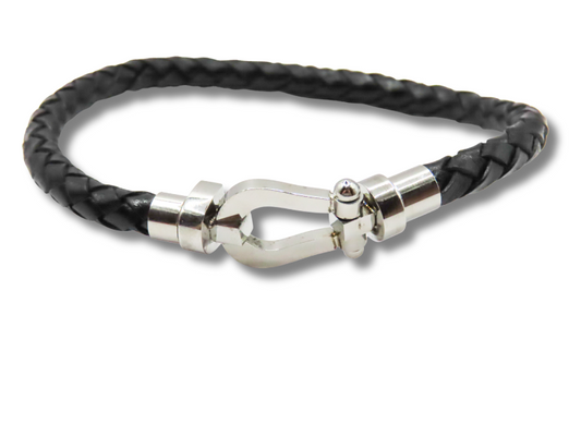 Black Leather Bracelet