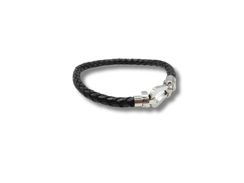 Black Leather Bracelet