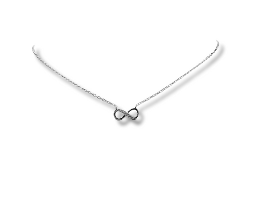 Silver Necklace with Infinity Pendant