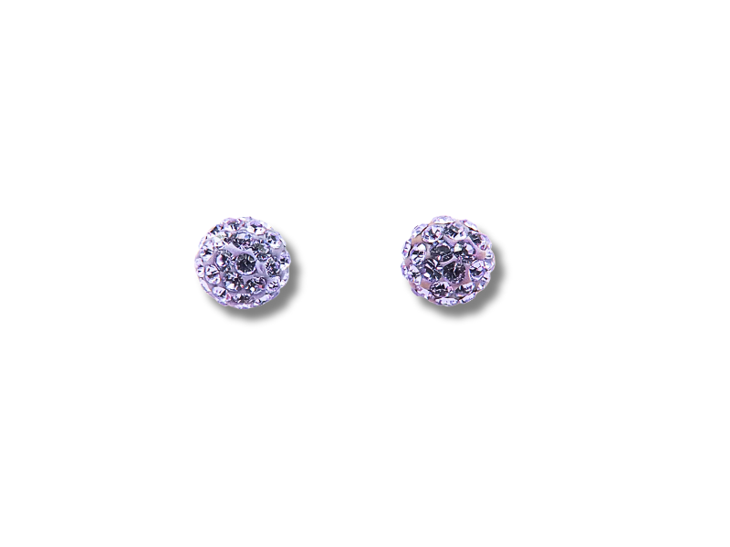 Purple Swarovski Earrings