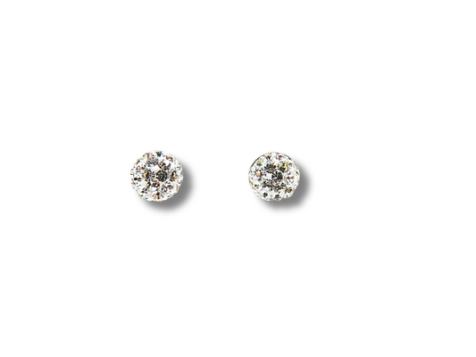 White Swarovski Earrings