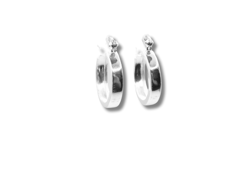 Silver Hoops