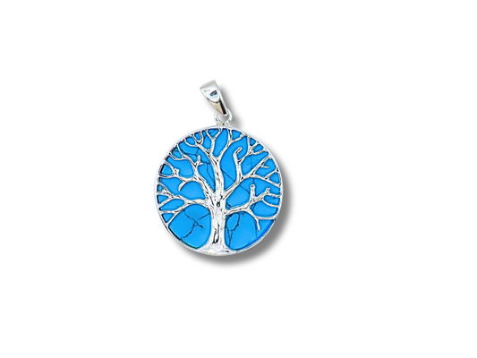 Natural Stone Tree of Life Pendant