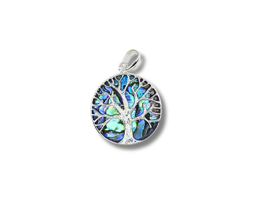 Natural Stone Tree of Life Pendant