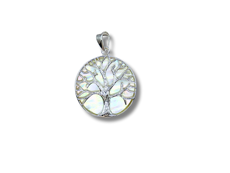 Natural Stone Tree of Life Pendant